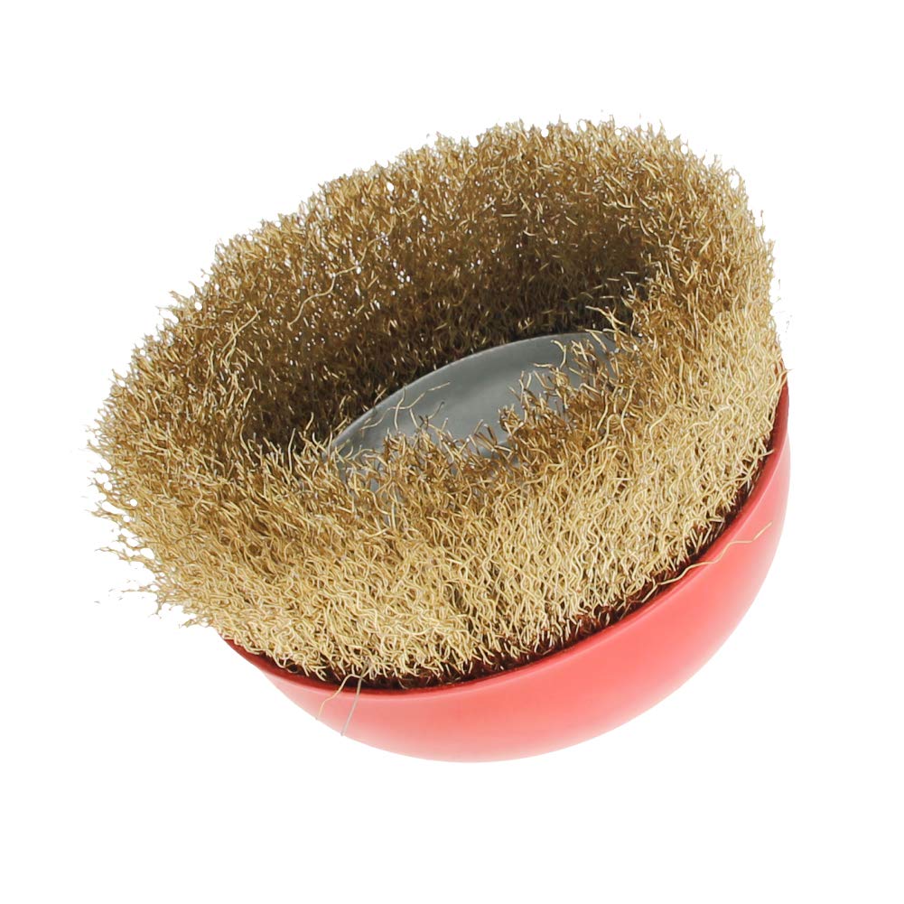 Utoolmart Średnica 125 mm szczotka druciana zestaw szczotek szlifierki kątowej 0,3 mm śr. włosie stalowy drut skręcony węzeł i zaciśnięty drut szczotka do usuwania rdzy czyszczenie 5 szt