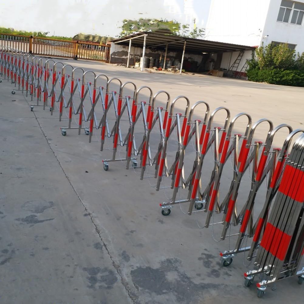 Barriera mobile espandibile - portone retrattile della barriera del metallo per controllo del traffico Sicurezza e sicurezza industriale 1.1x5m (3.6x16.4ft) per scuole & ospedali