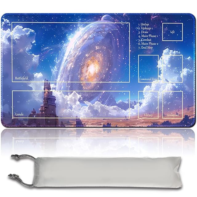 Juego de mesa MTG Playmat + Bolsa impermeable gratuita, Bordes cosidos