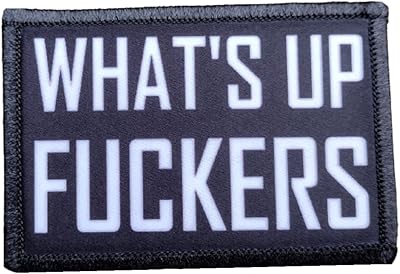 Whats Up Morale Patch Removable Hook and Loop for Molle Gear, Operator Hat, Rucksack, Pack Bag, Backpack, Made in The USA