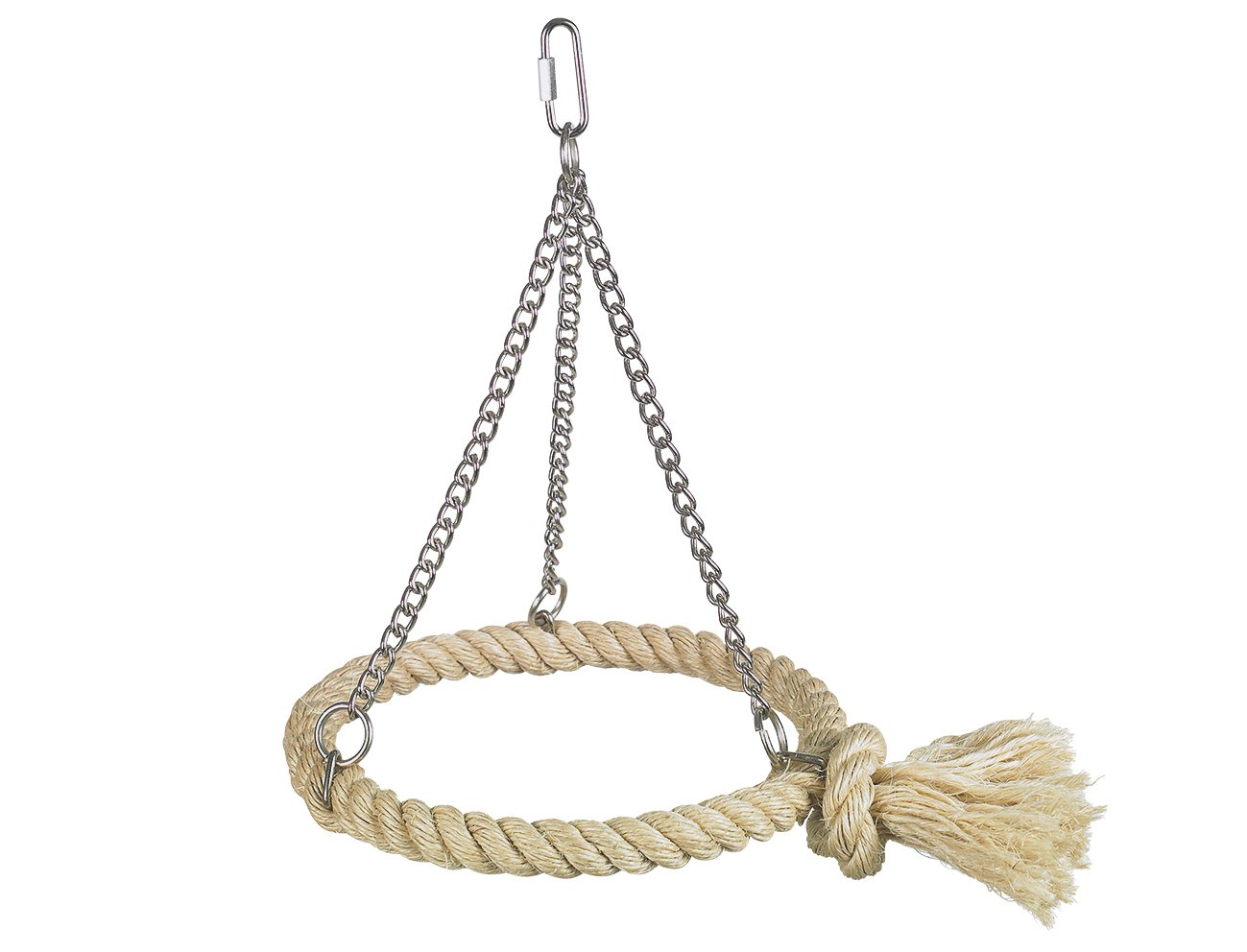 Nobby Pet Beige Bird Cage Toy Sisal Schaukel Ring