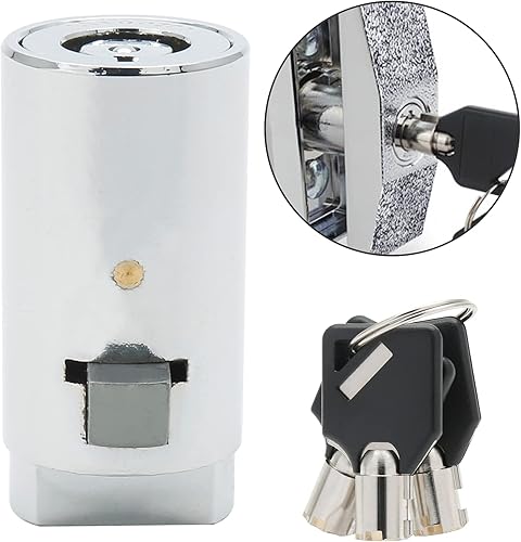 Miniatura 3 de Qjaiune Cerradura y llave universal para máquina expendedora, cerradura de máquina de soda con llave tubular, cerradura de máquina de aperitivos,