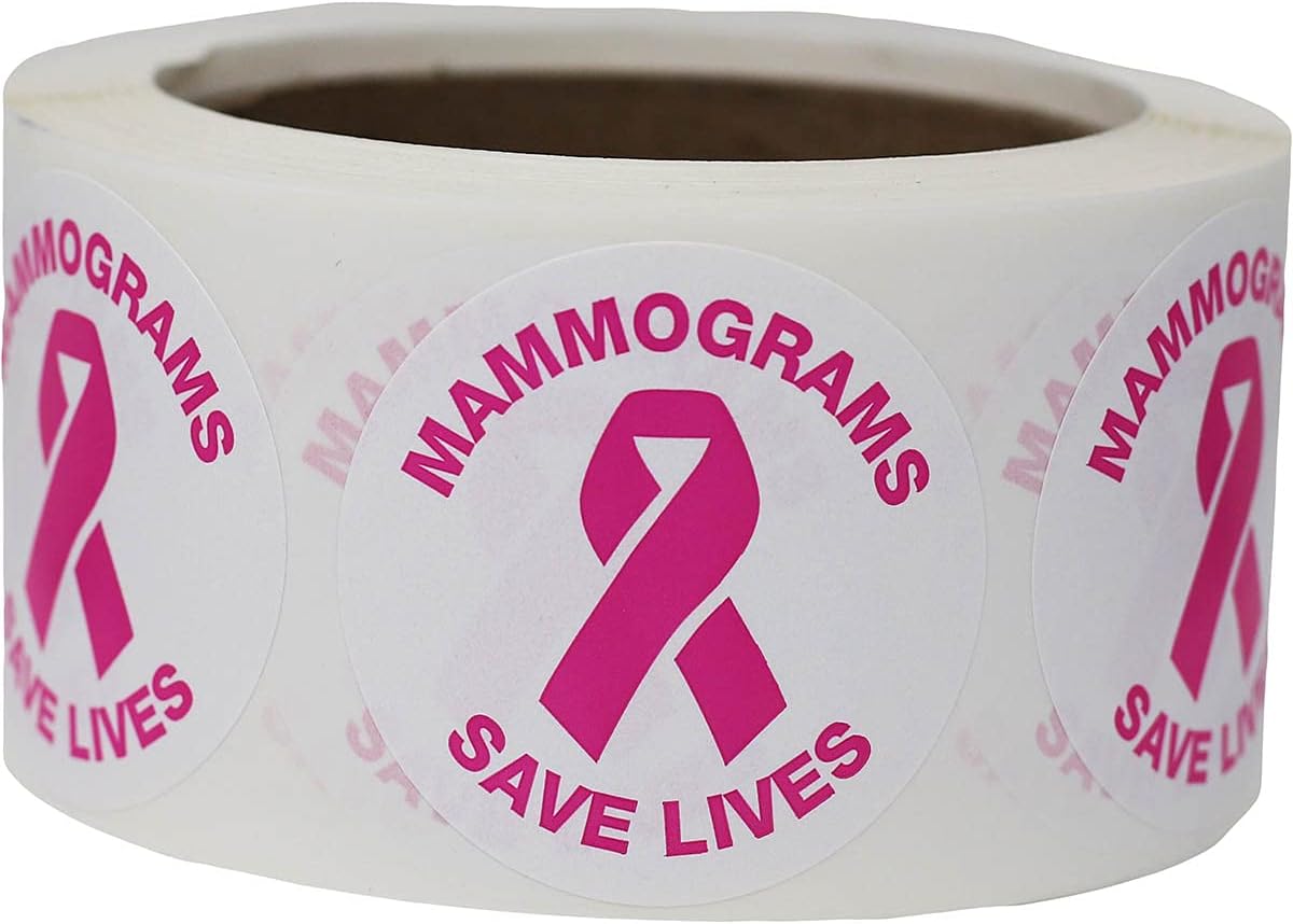 Mammograms Save Lives Medical Healthcare Diagnostic Labels 2 Inch 500 Total Stickers