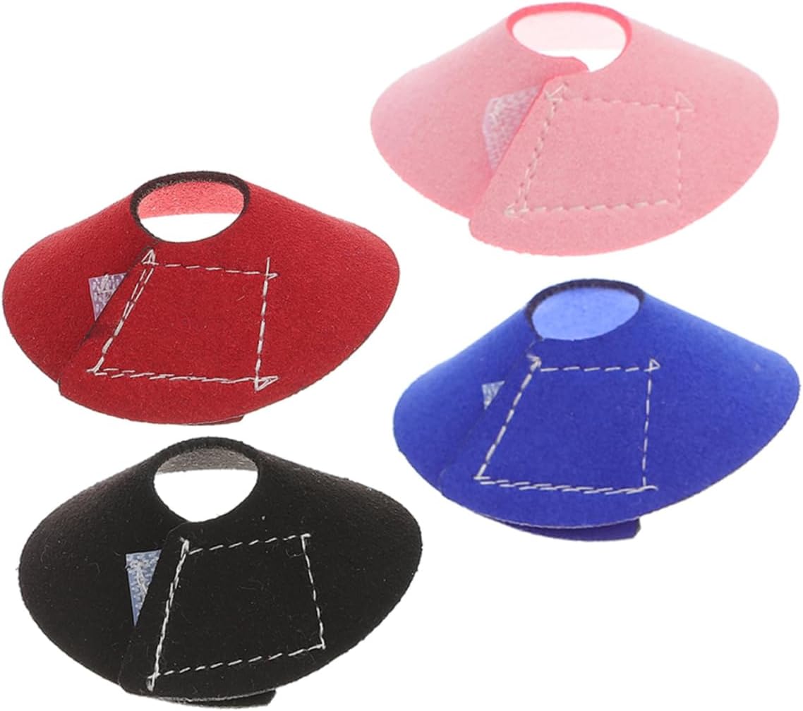 Levemolo 4pcs Parrot Neck Guard Bird Bite Collar Pet Wound Collar Bird Supplies