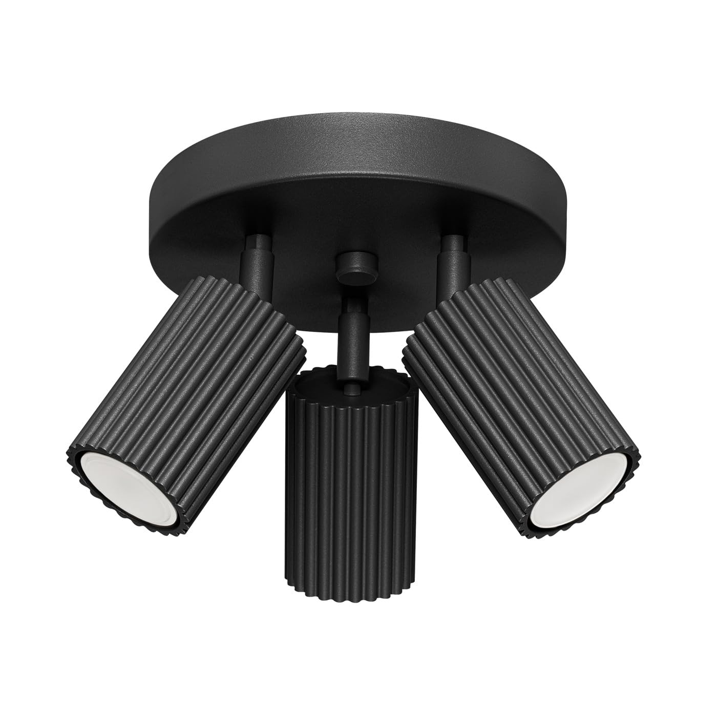 SOLLUX lighting Ceiling lamp KARBON 3P Black