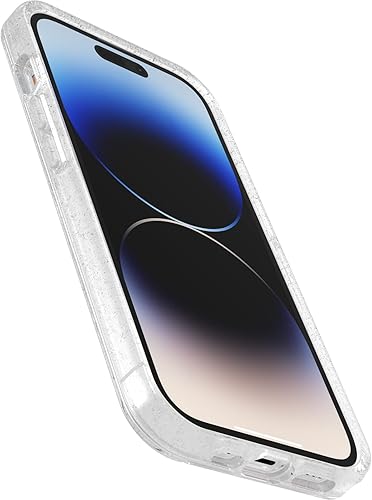 Miniatura 9 de OtterBox Funda para iPhone 14 Pro (solamente) de la serie Symmetry, polvo de estrellas (transparentebrillante), ultra suave, compatible con carga