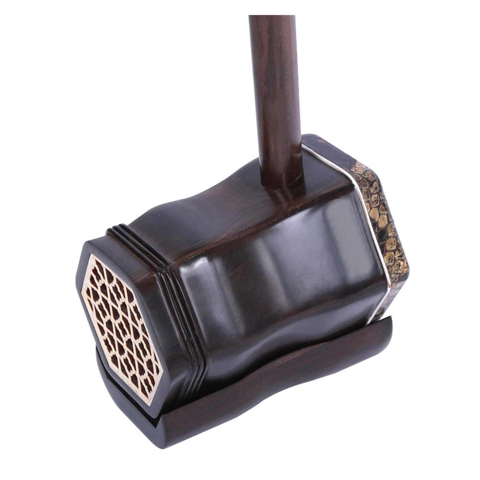 FLFL Gestreiftes Ebenholz Erhu Handgefertigtes Zupfinstrument Anfänger Erhu
