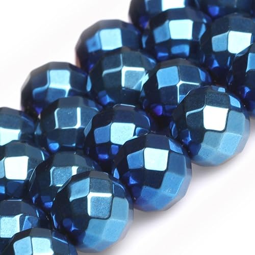 Miniatura 102 de JOE FOREMAN Cuentas sueltas semipreciosas redondas de hemaita negra natural de 0.079 pulgadas para hacer joyas, 15 pulgadas, hilo de cuentas hecho a