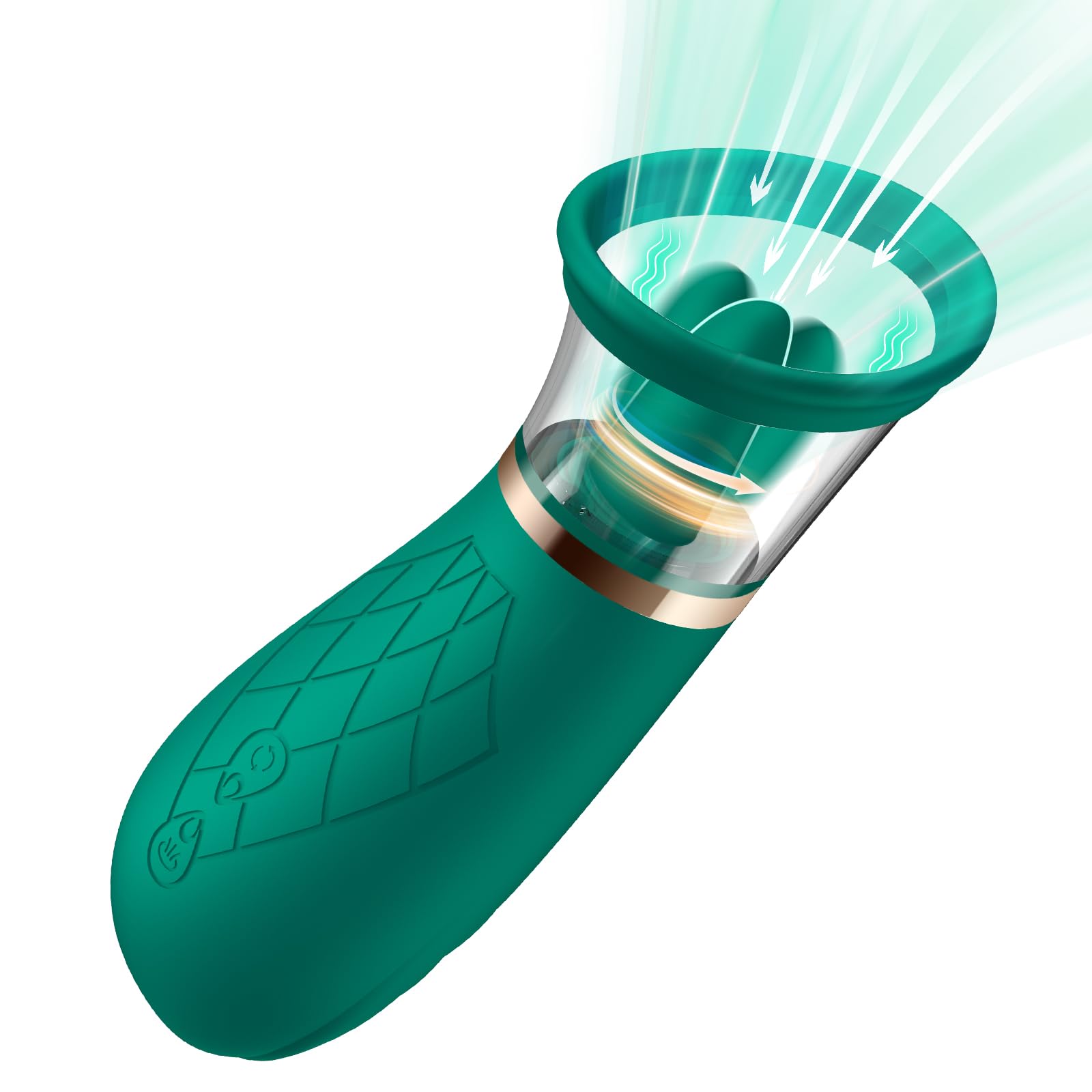 FIDECH Vibradorador Mujer Juguetes Eróticos con Potente Succionador Clítoris, 3 En 1 Juguetes Sexuales con 4 Succión Modos y 5 Lamido Rotación de 360°, Vibrador Estimulador de Clítoris para Parejas