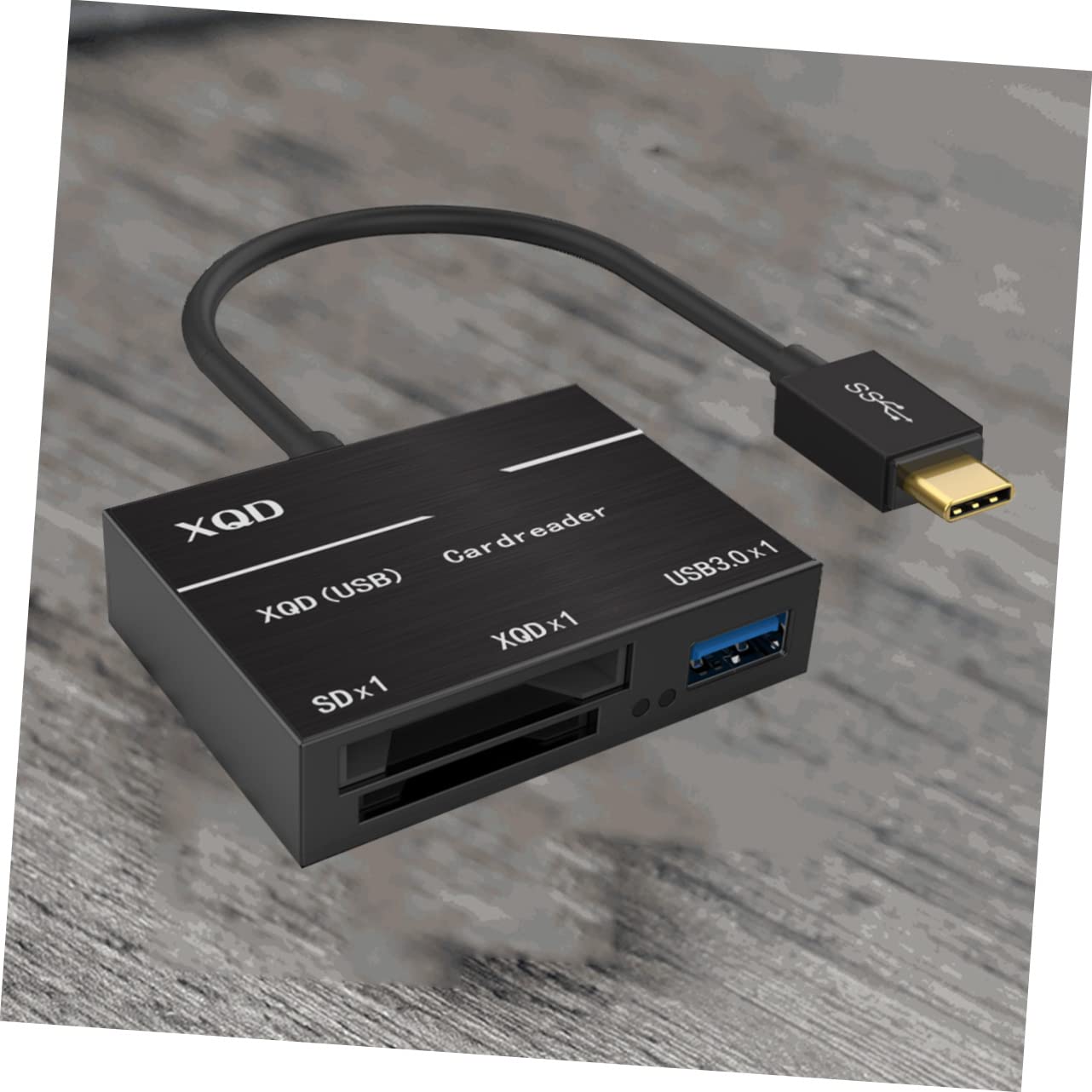 OSALADI 3pièces Lecteur De Carte Mémoire Type-c Adaptateur USB Compatible avec Transfert Rapide Jusqu à Mo Design Noir