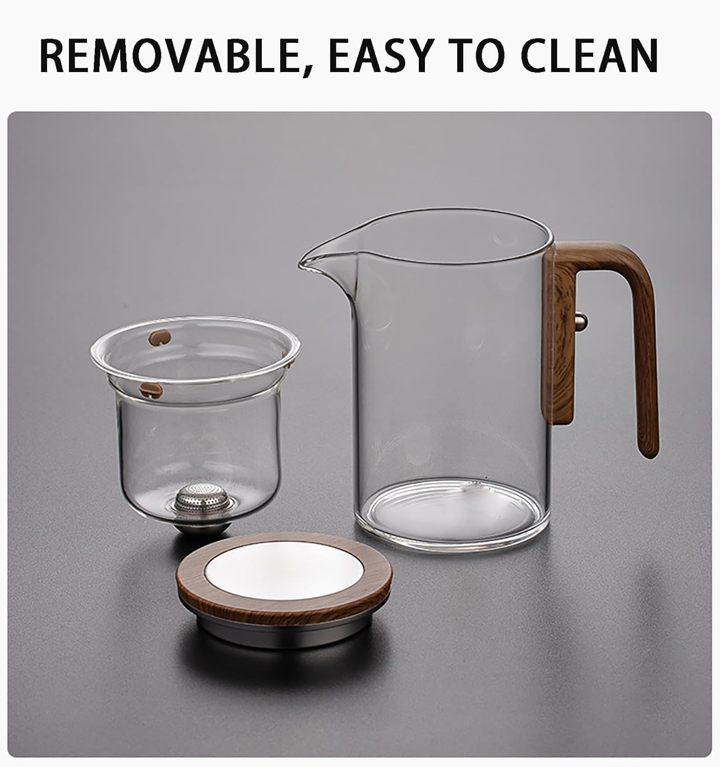 Théière Théière Théière Transparente Haute Capacité Home Salon Cuisine