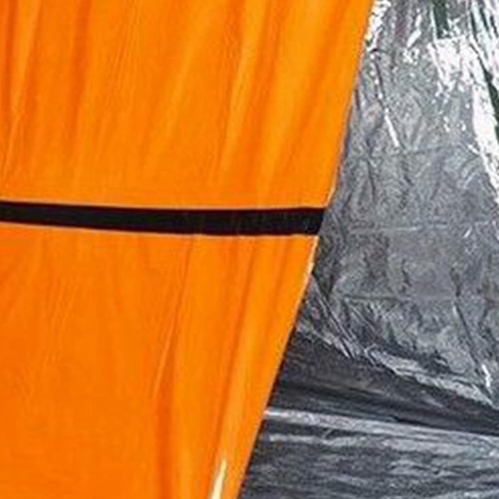 Bloepum Emergency Tent Outdoor Survival Blanket Survival Blanket Insulation Blanket Simple Tent Orange Tent+Bag with Whistle