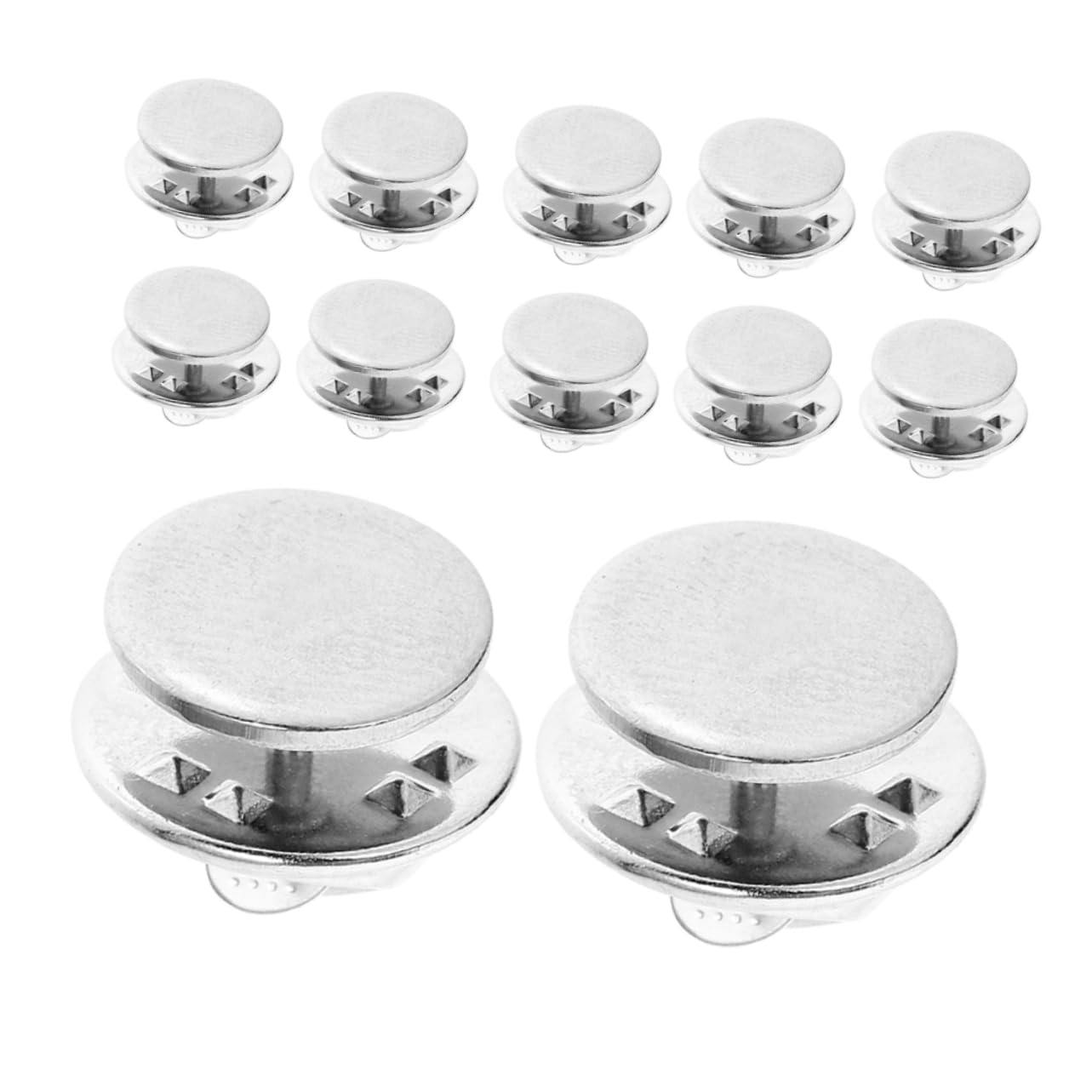 VALICLUD Stylish Brooch Base Locking Clasp 20 Sets Pin Backs for Crafting Enamel Pin Keeper Safety Clasp