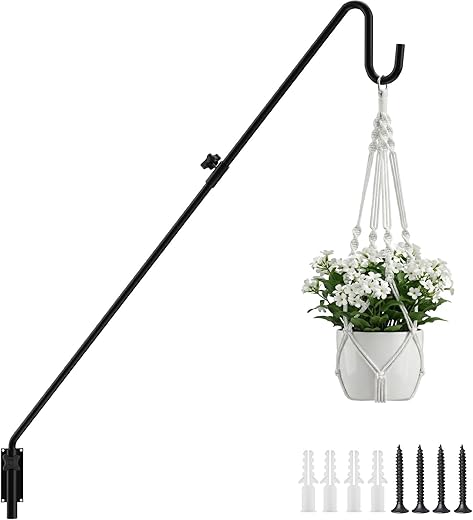 Adjustable Heavy Duty Plant Wall Hanger for Outdoor Decor