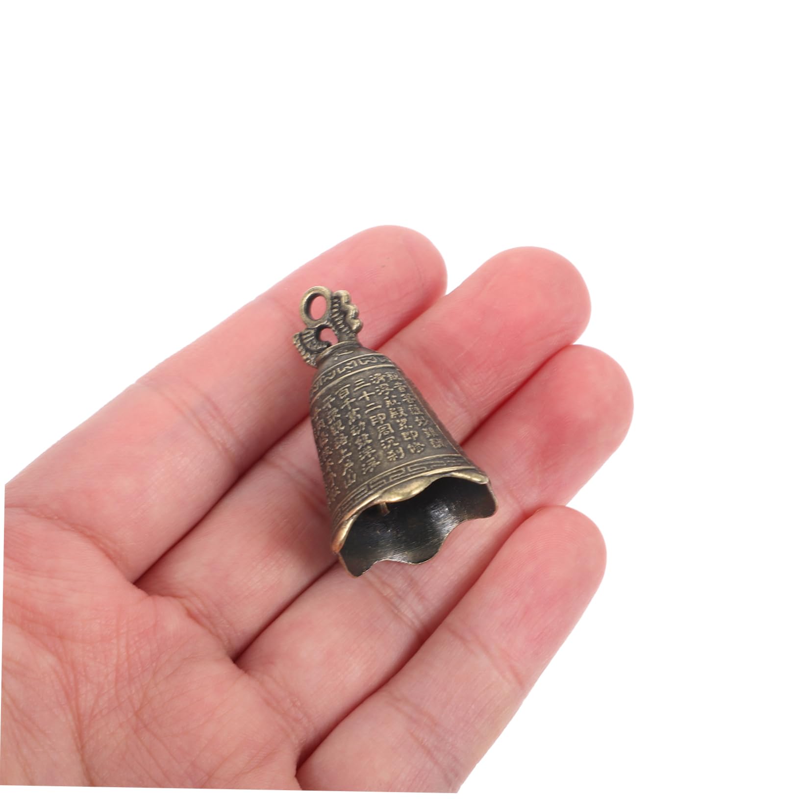 FUNOMOCYA 10 Pack Gold Metal Bells Diy Wind Chime Pendant Antique Bell Charm for Home Car More