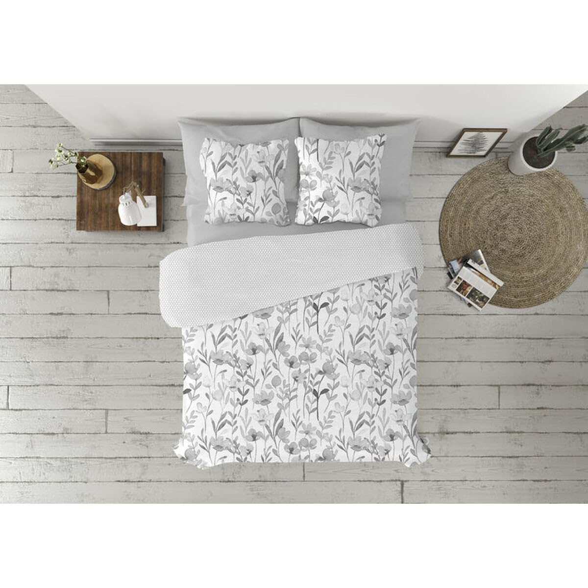 Pierre Cardin Juego de Funda nórdica FANY Gris Cama de 180 3 Piezas
