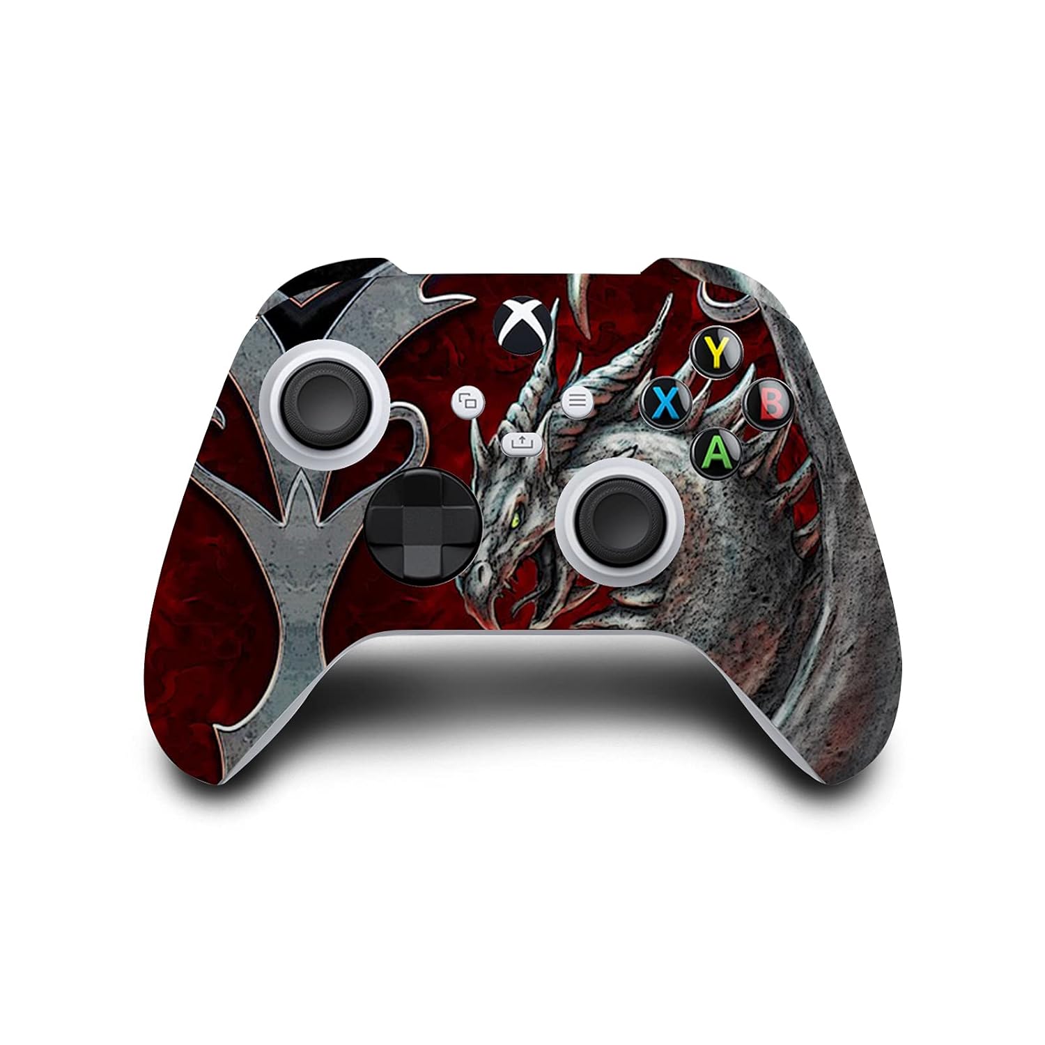 Head Case Designs Officially Licensed Christos Karapanos Talisman Silver Art Mix Vinyl Sticker Gaming Skin Case Cover Compatible with Xbox Series X Console and Controller Bundle