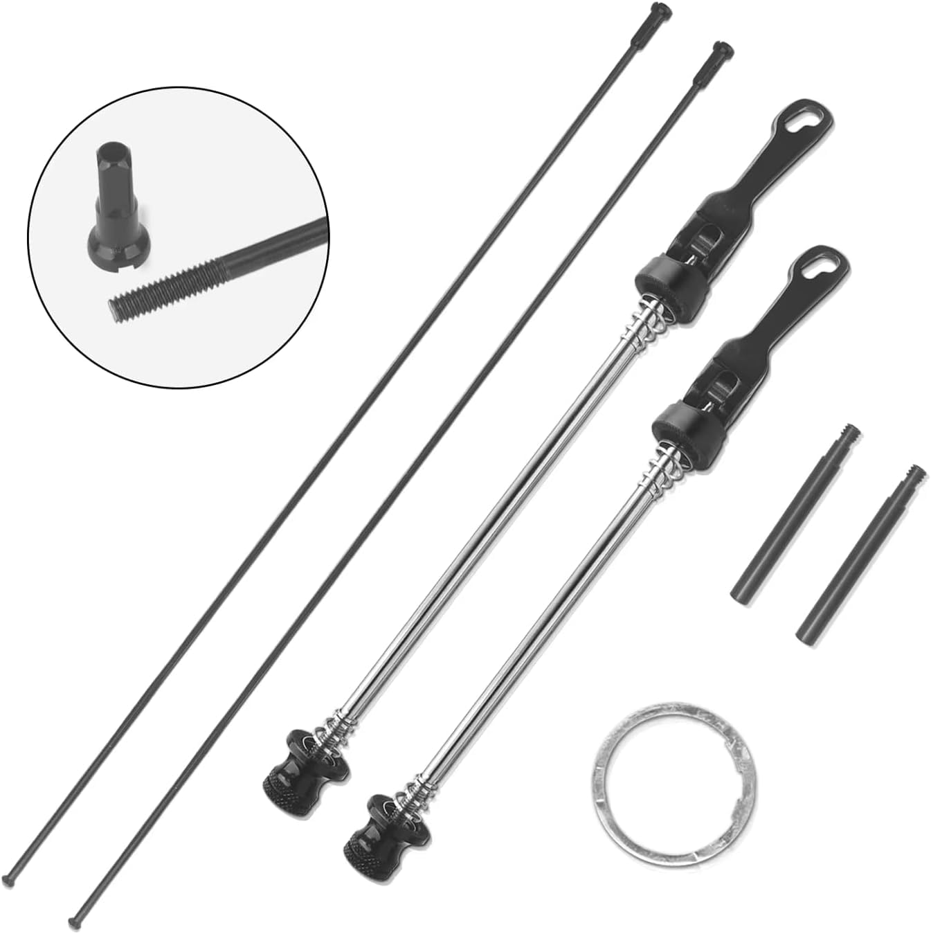 Ruote in Fibra di Carbonio per Bici da Corsa 700C Clincher Set di Ruote 50-45 Mm Superficie Opaca 28 Larghezza QR, Freno C/V, Compatibile HG con Pacchi Pignoni A 7/8/9/10/11/12 velocità