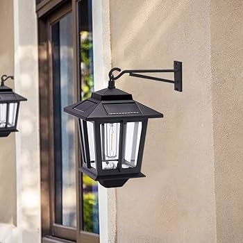 Amazon.co.jp: ALLUCK レトロソーラーライト 屋外 ブラケット