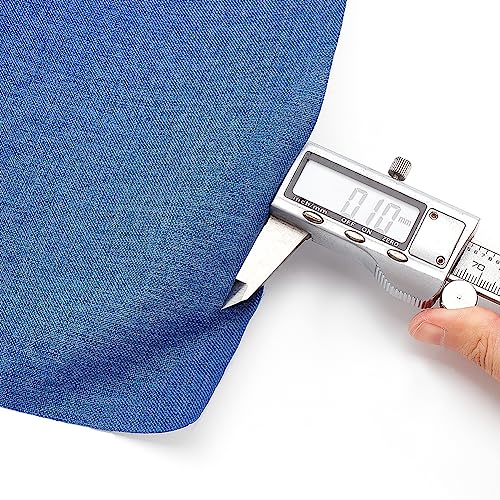 OLYCRAFT 100x42cm Royal Blue Imitation Leather Book Binding Cloth Bookcover Suede Fabric with Paper Backed Book Cloth Close-Weave Book Cloth for Book Binding Velvet Box Making DIY Crafts - Image 3