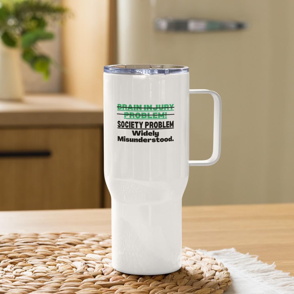 Lesion cerebral taza de viaje TBI orgullo concienciacion regalo idea