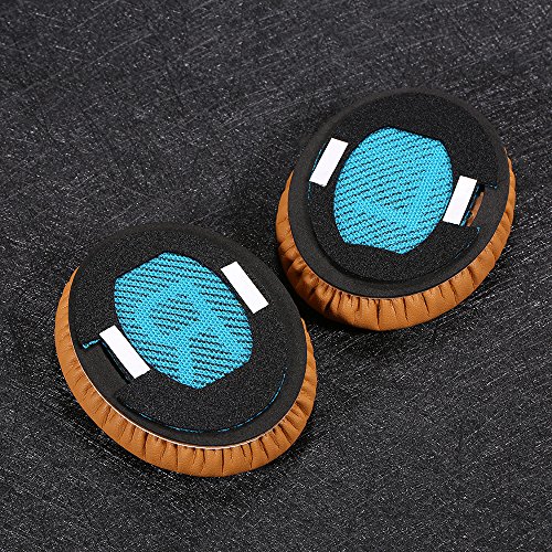 KKmoon Protetor de ouvido com memória de substituição Proteína de couro ao redor dos protetores de o