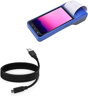 BoxWave Cable Compatible with PUSOKEI Portable POS PDA Receipt Printer (5.5 in) - DirectSync - USB 3.0 A to USB 3.1 Type C, USB C Charge and Sync Cable - 6ft - Black