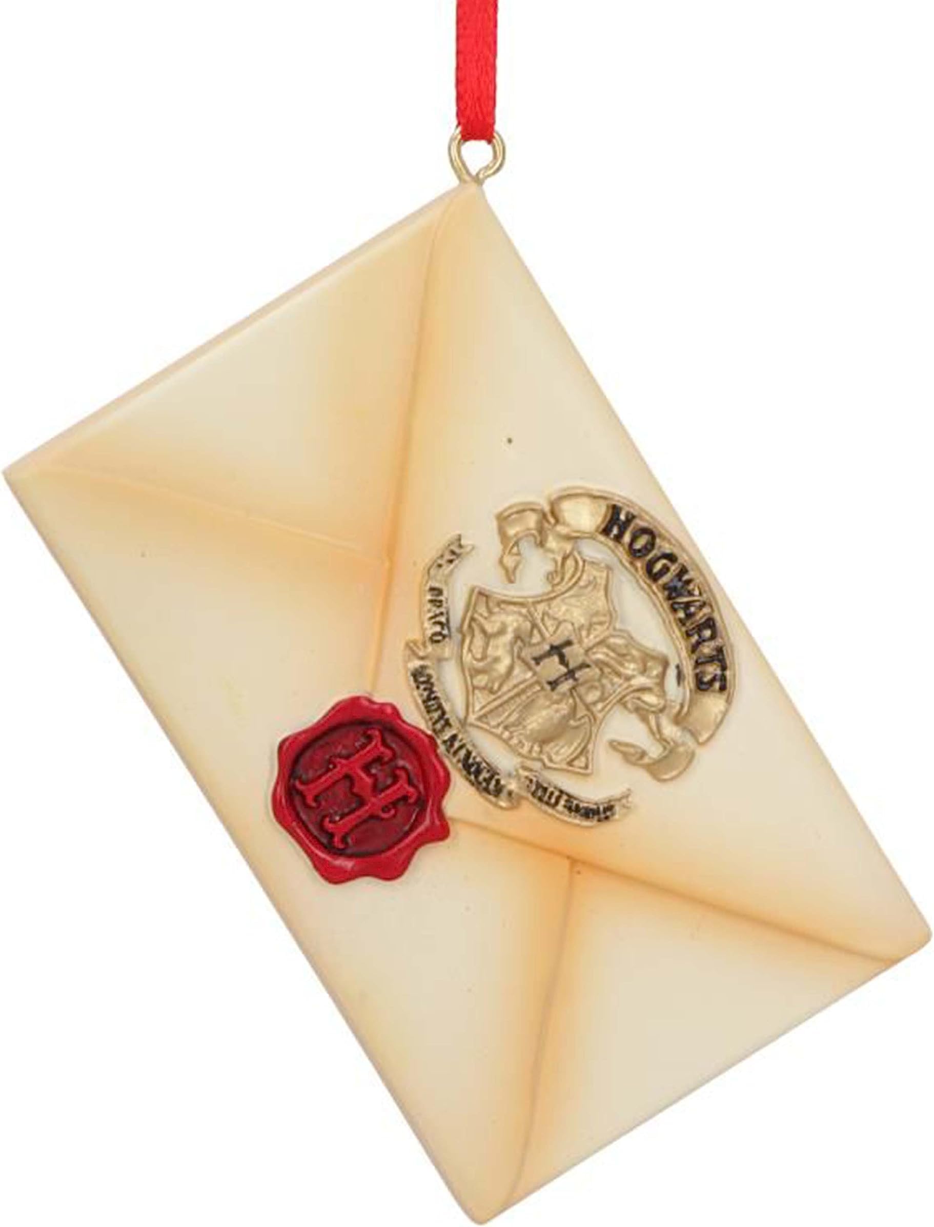 Harry Potter Hogwarts Acceptance School Letter Hanging Ornament, Resin, Beige, Graduation