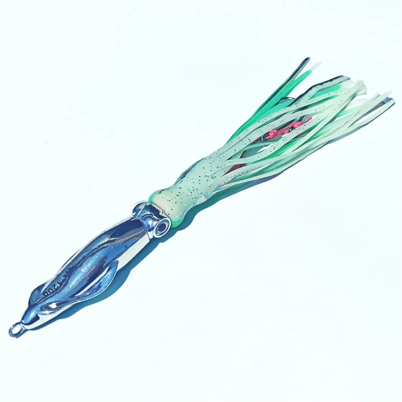 1pc 60g100g120g150g200g Cabeza de Metal Pulpo Falda Jig Kingfish pargo Mero señuelo Lento Jigging Cebo de Pesca Artificial