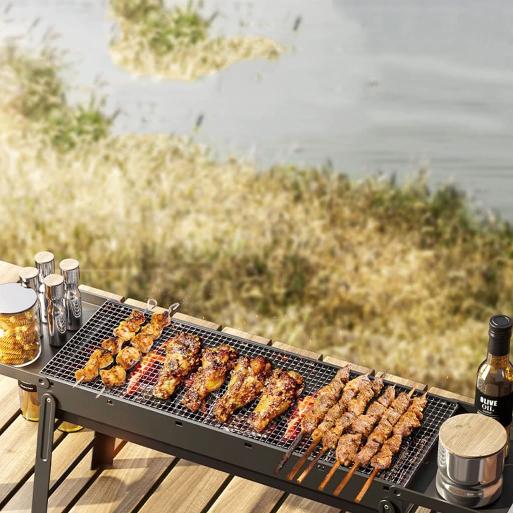 Barbecue for Uso Domestico all'aperto Portatile Pieghevole for Barbecue Piccolo spiedino Senza Fumo fornisce griglia for Barbecue