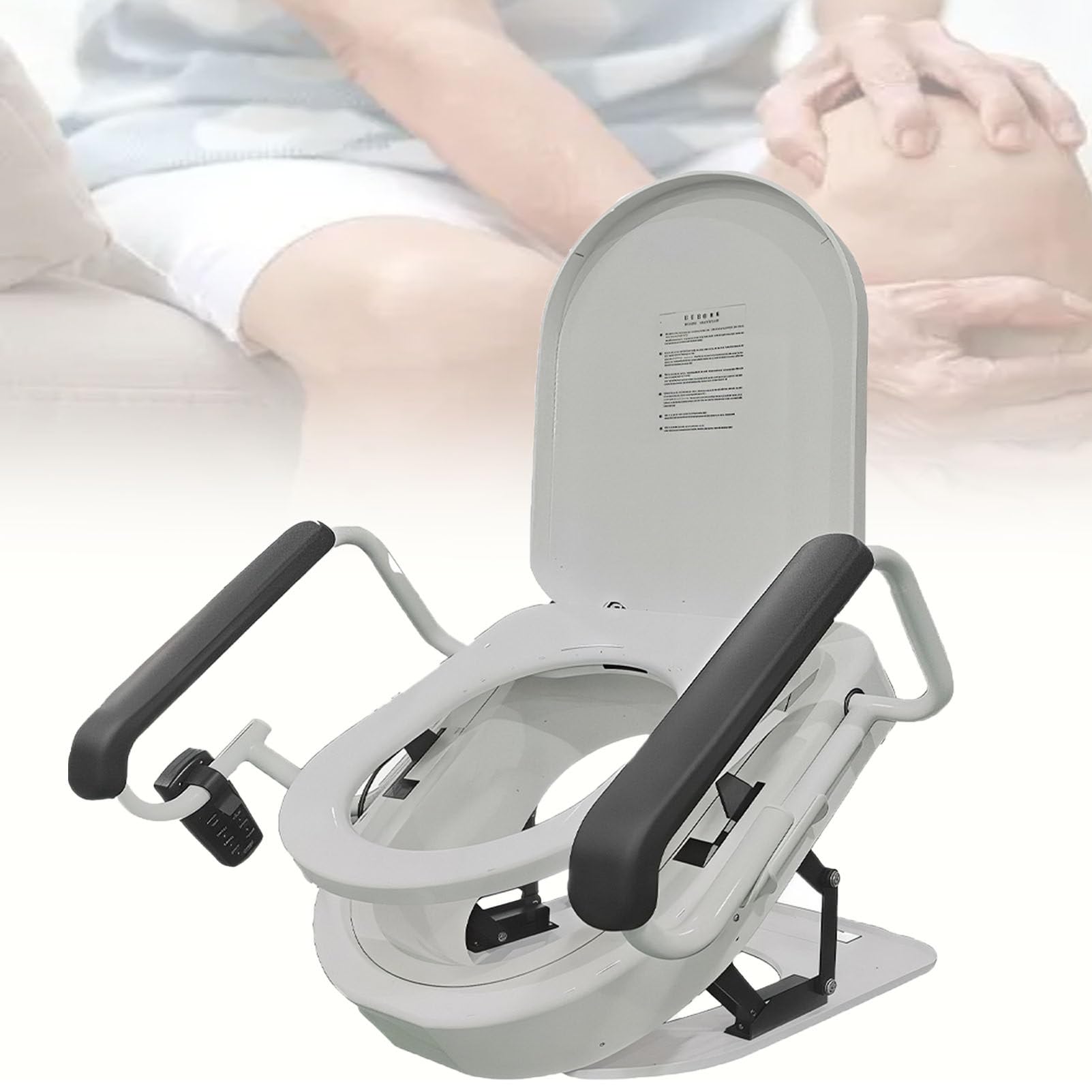 Sollevatore per WC con Bidet Integrato, Doppi braccioli.