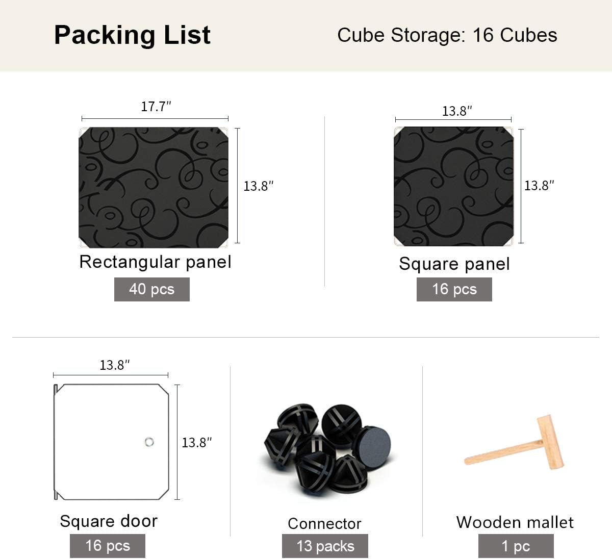 Fеаturеd Prоduсt KOUSI Large Cube Storage -14x18 Depth (16 Cubes) Organizer Shelves Clothes Dresser Closet Storage Organizer Cabinet Shelving Bookshelf Toy Organize