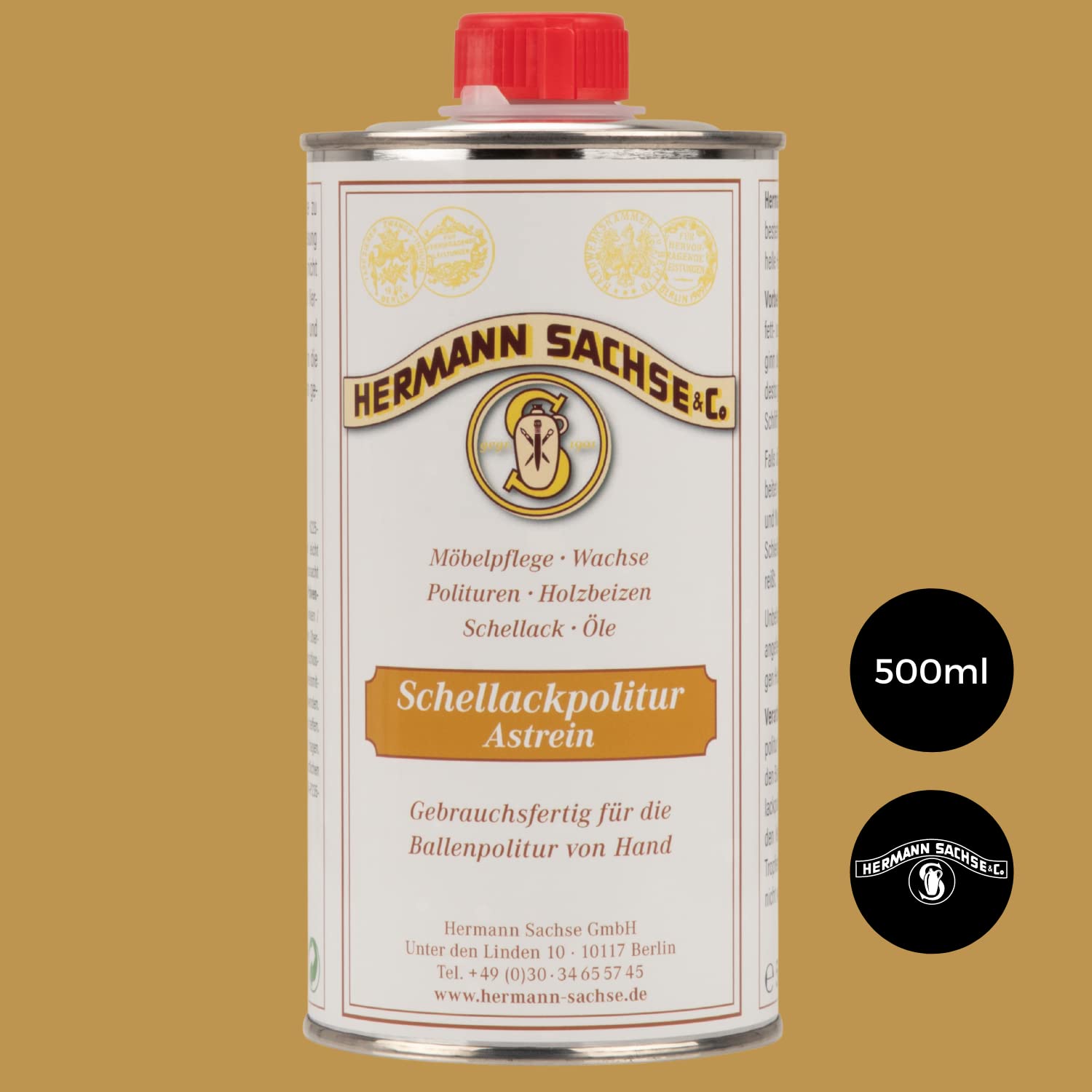 Hermann Sachse Polierwasser 250ml Hochglanzpolitur Möbelpolitur für Schellack Möbele elegant Hermann Sachse Polierwasser 250ml Hochglanzpolitur Möbelpolitur für Schellack Möbele elegant