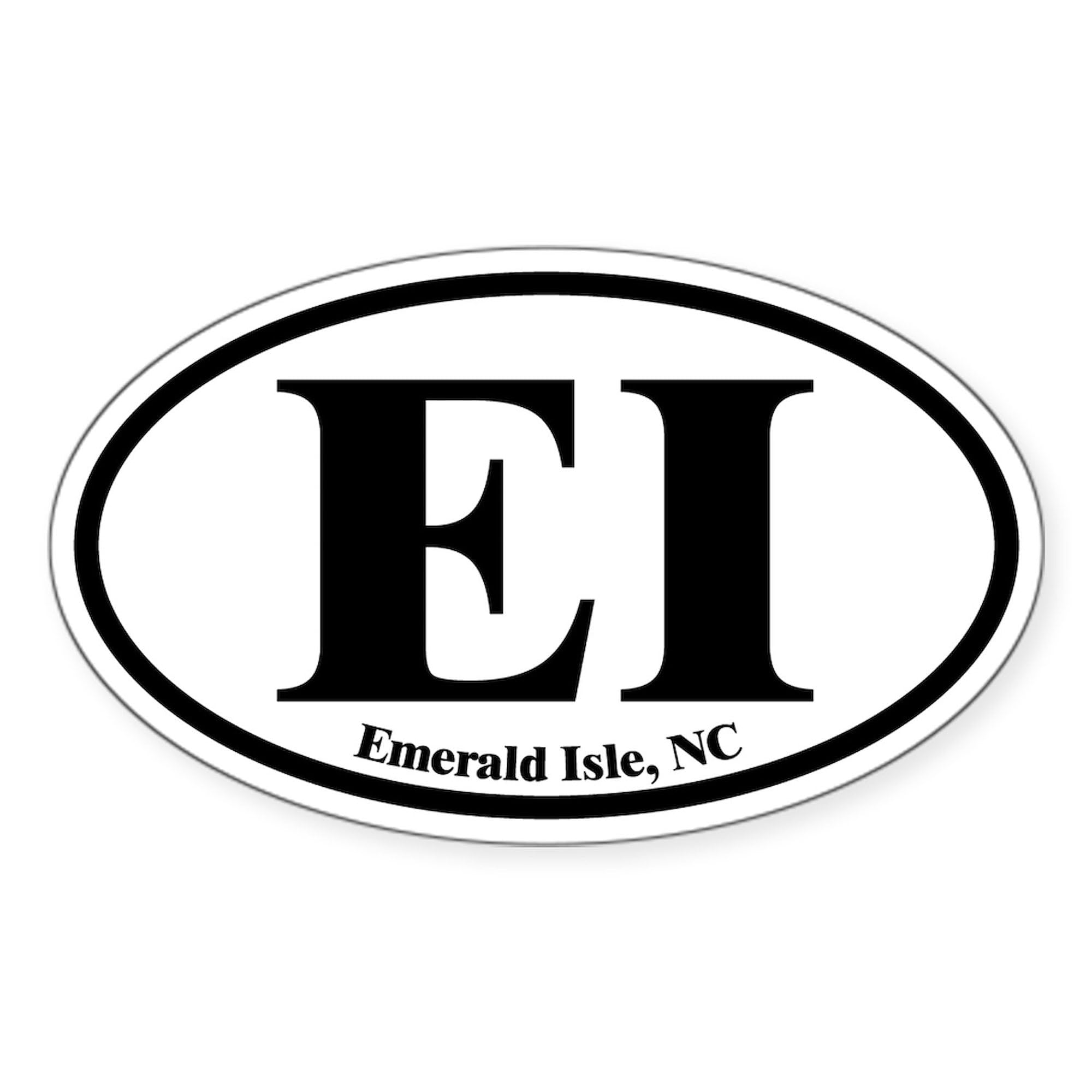 CafePress Emerald Isle EI Euro Oval Oval Sticker Car Bumper Sticker
