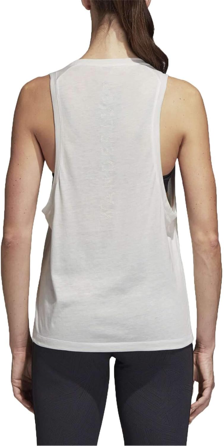 adidas Women's Wanderlust Tank Top, Cloud White,Medium