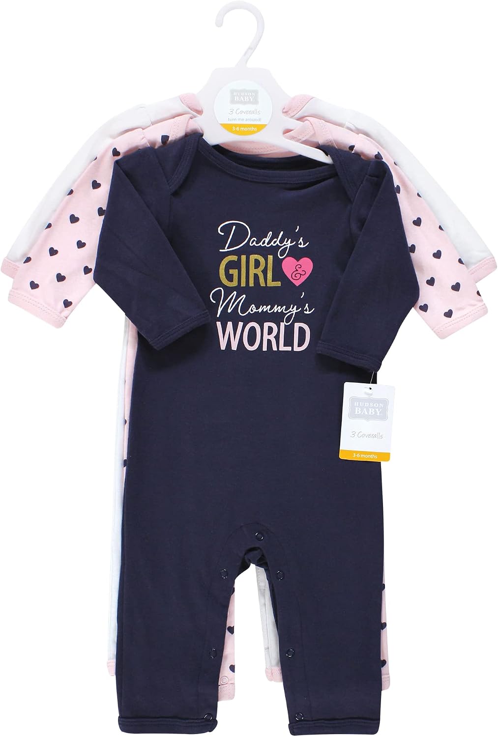 Hudson Baby unisex-child Cotton Coveralls