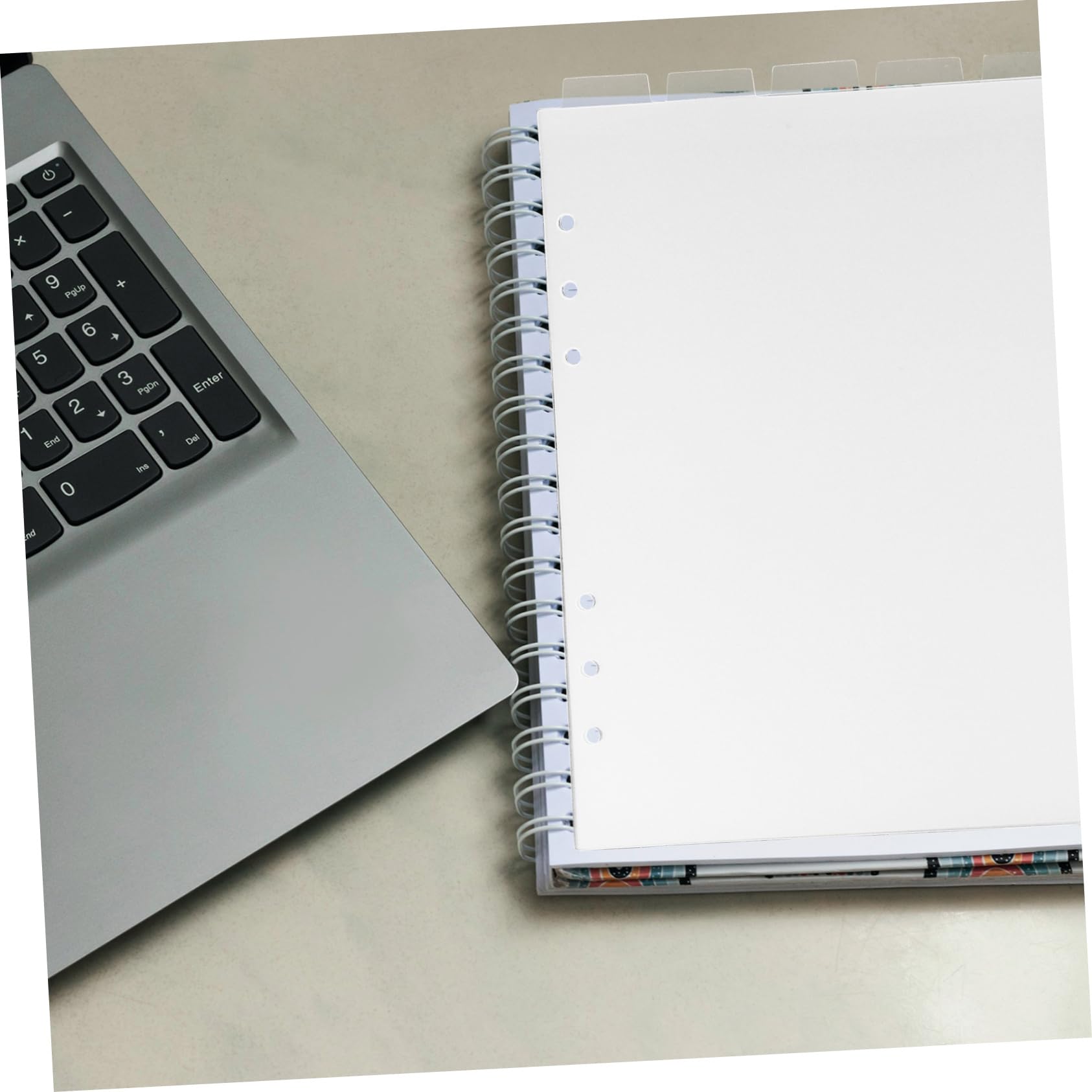 Tofficu a5 Dividers for Ring Binder 6-Hole PVC Notebook Partition Baffle Clear Removable Tabs Stylish Divider for Pocketbook Organization - Image 3