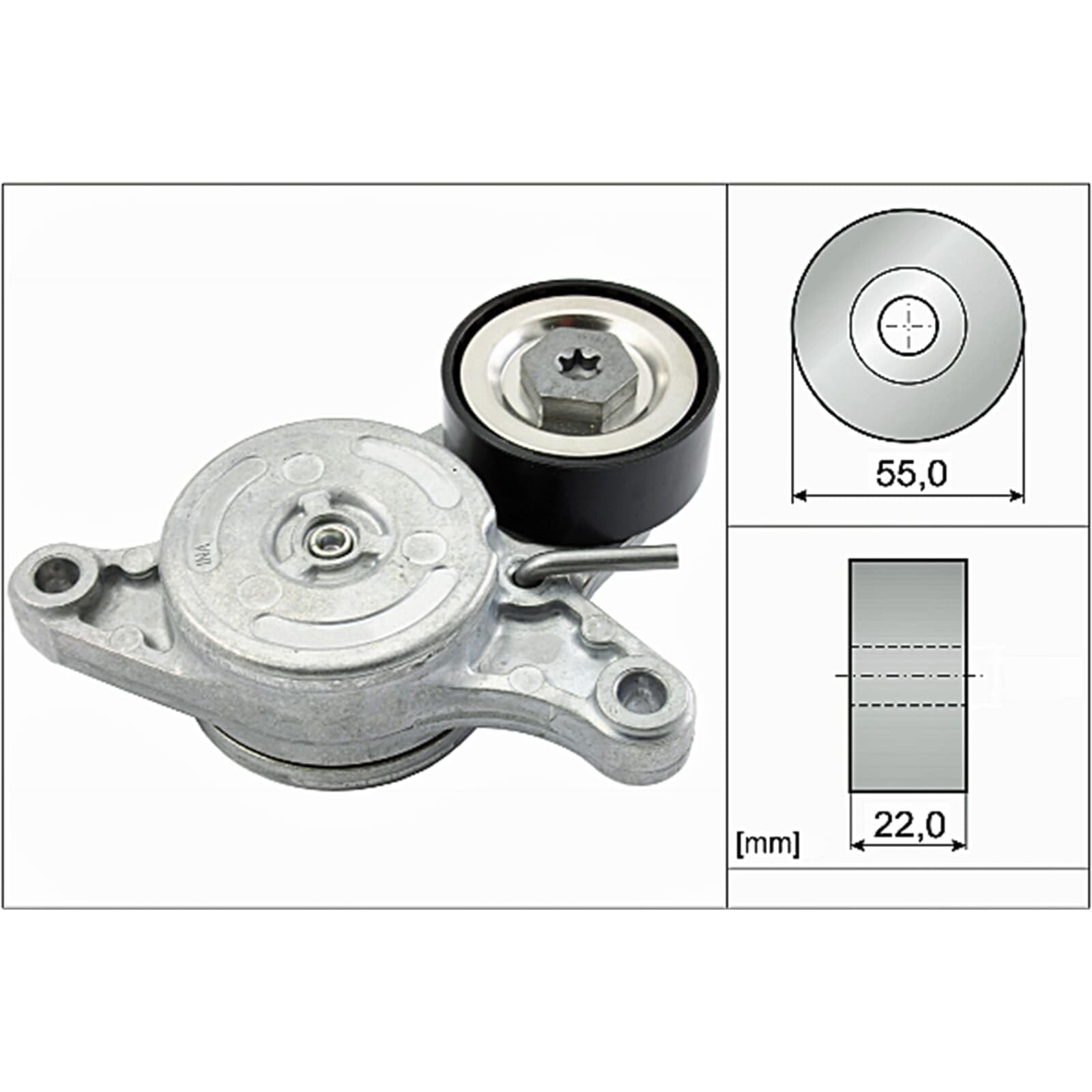 INA 534 0420 10 Braccio tenditore Cinghia Poly-V | Compatibile con: MINI MINI, Cabriolet, CLUBMAN, CLUBVAN, COUNTRYMAN, Coupe, PACEMAN, Roadster, TOYOTA AURIS, AURIS Kombi