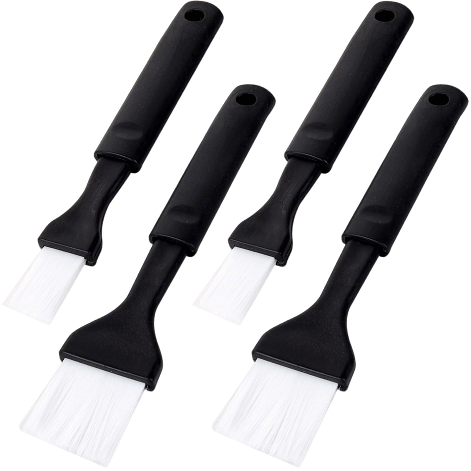 4 PCS Pastry Brushes Basting Brush Set Baking Heat Resistant Brushs Soft Bristles Non Slip Handle Kitchen Tool for Cooking Kitchen Baking Barbecue Grilling Meat