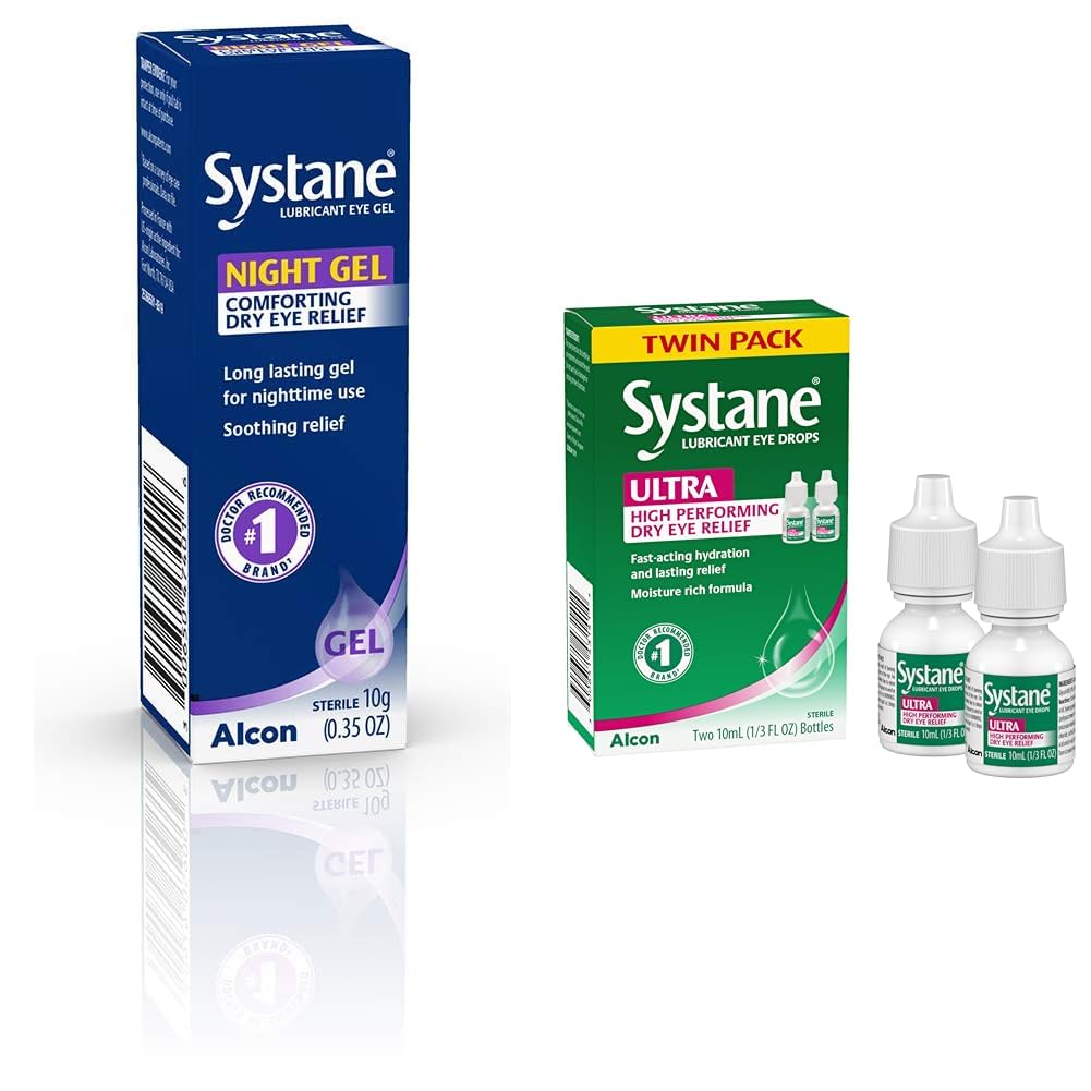 Systane Lubricant Eye Gel Nighttime 0 35-Ounces Package May Vary Ultra Lubricant Eye Drops Artificial Tears for Dry