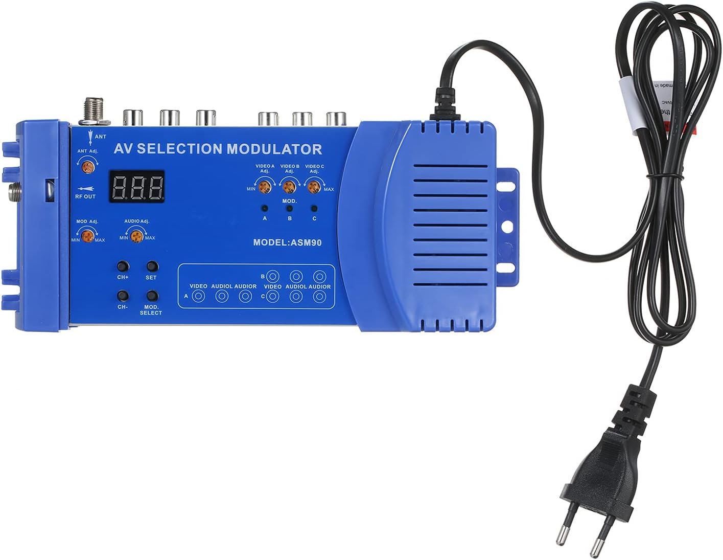 AMS90 Modulator AV Optional Modulator PAL/NTSC Standa RCA Converter Portable 100-240V Domestic Modulator RF Converter Adapter EU Plug