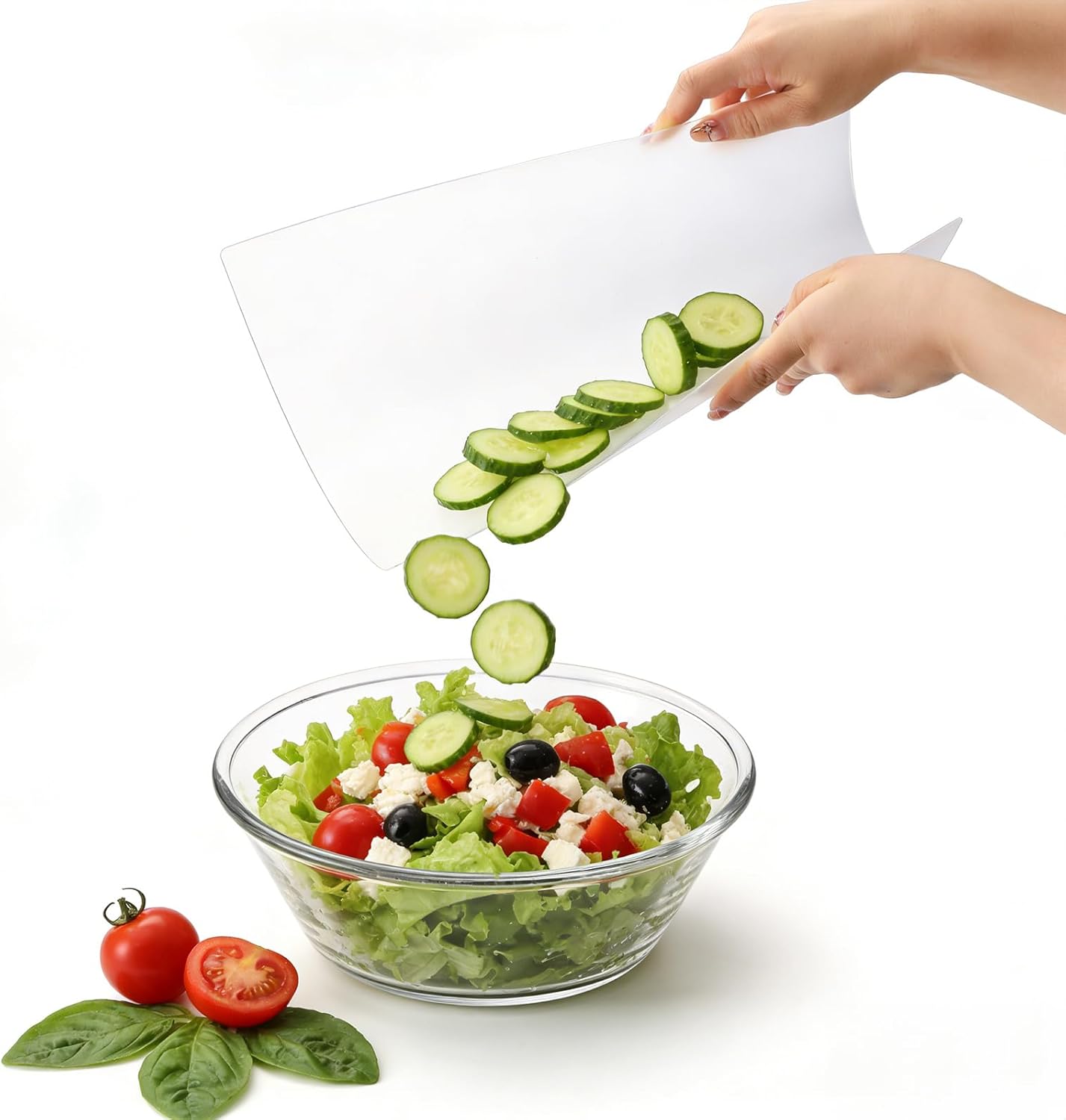 ZENFUN 30 Pc Plastic Cutting Board Mats, Flexible Clear Cutting Mats 15 x 12 In, Kitchen Cutting Board Sheets Frosted Placemats BPA-Free, Non-Porous
