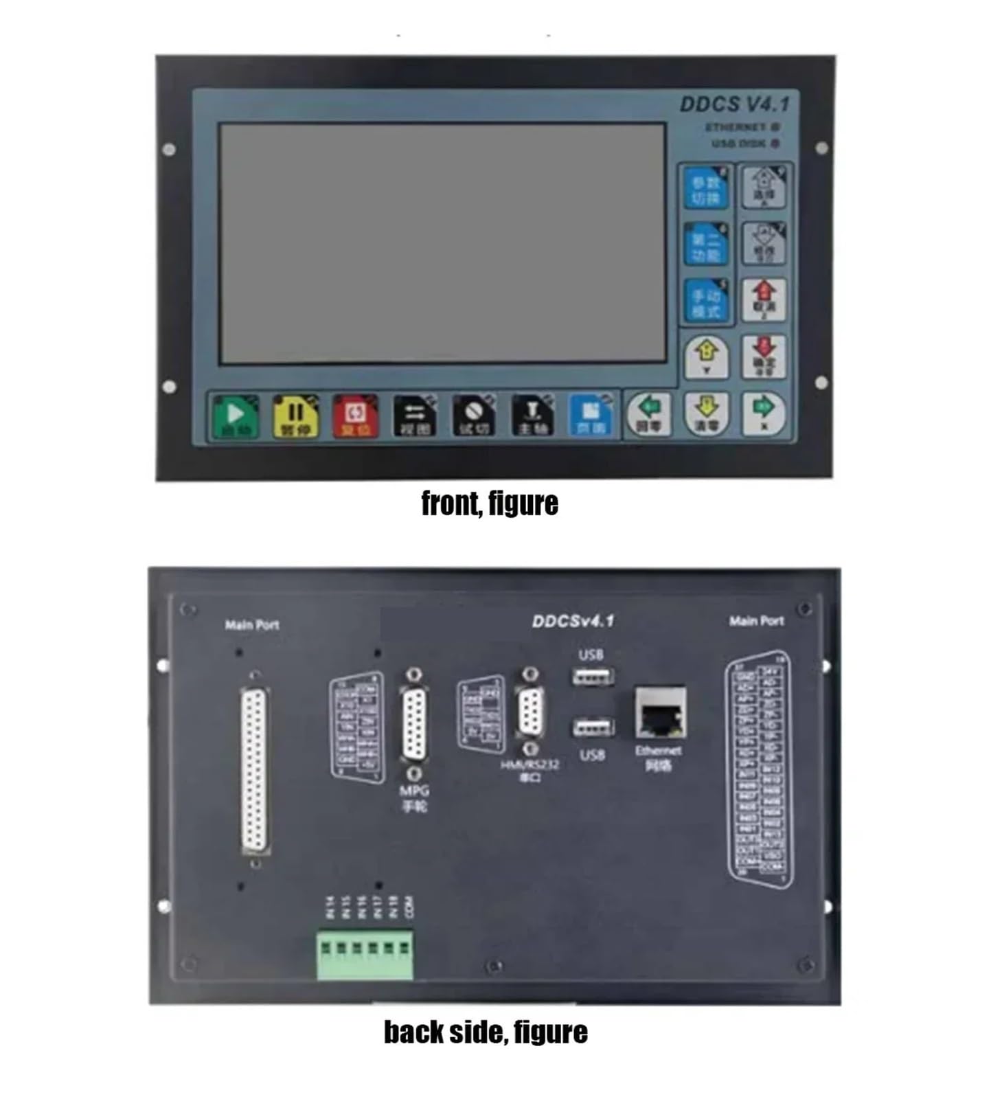 Controlador CNC, DDCS V4.1 3/4 Axis Independent Offline Controller Machine Tool Engraving And Milling Cnc Motion Control System,Compatibilidad(4 Axis)
