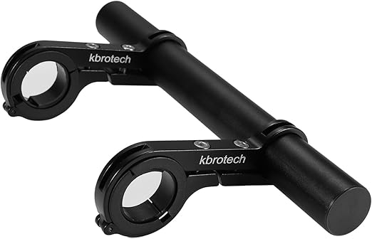 Bike Handlebar Extender Double Handlebar Extension Carbon Fiber Mount Holder with Aluminum Alloy Bracket Space Saver