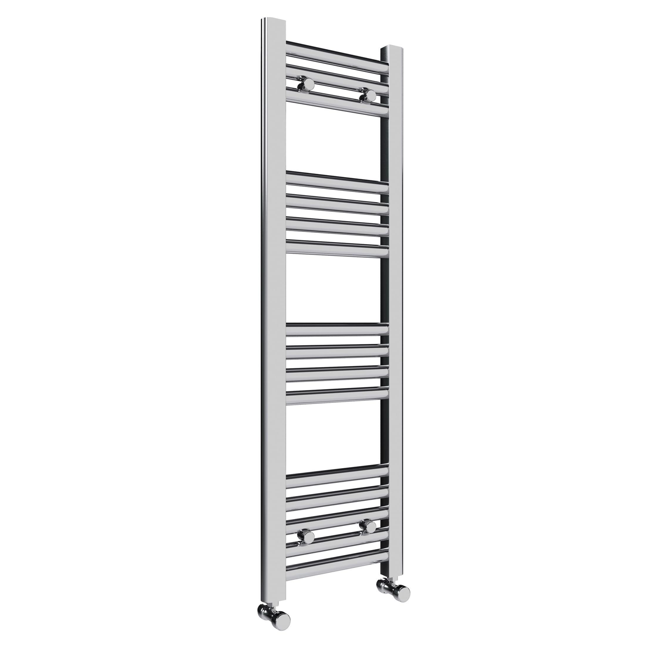 Straight Chrome Steel Heated Towel Rail Bathroom Heating Ladder Radiator (400x1000)