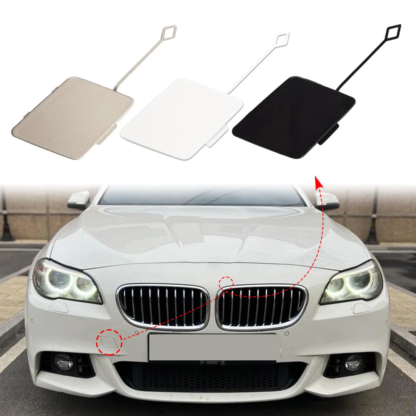 Amazon.com: CABOHON Front Bumper Tow Hook Cover for BMW 5 Series