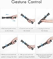 Vista 2 de Sable de luz de control de movimiento Xenopixel 3.0 mejorado para adultos, 34 fuentes de sonido duelo sable de luz de giro suave cambio