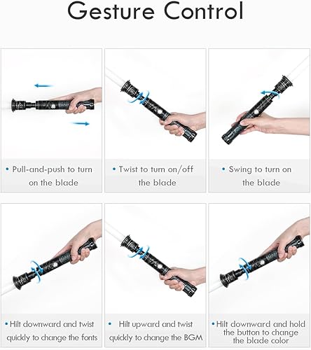 Miniatura 2 de Sable de luz de control de movimiento Xenopixel 3.0 mejorado para adultos, 34 fuentes de sonido duelo sable de luz de giro suave cambio de color
