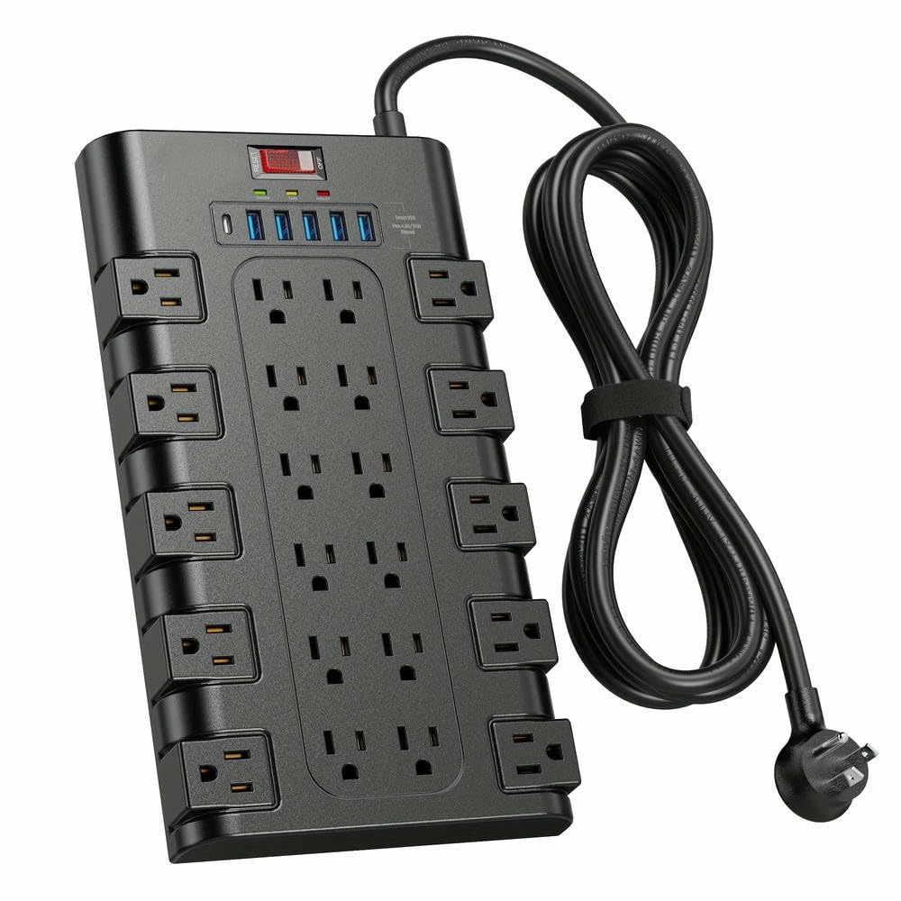 Multiprise de bureau à domicile 22 prises et 6 USB pour charge centralisée