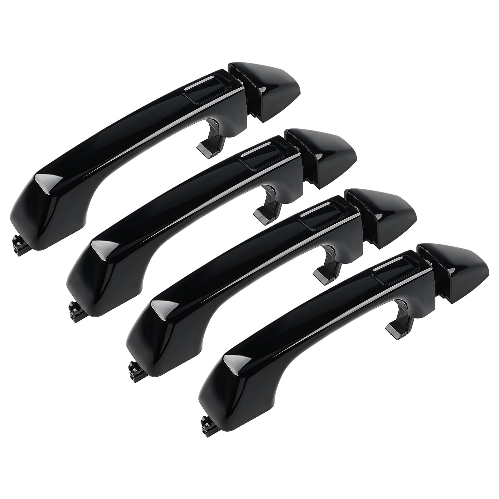 4Pcs Exterior Door Handles Replacement for Hummer H3 Base 2006-2010, H3 Alpha 2008-2010, H3 X 2007-2009, H3 Adventure/Luxury 2008-2009, H3T Alpha/Base 2009-2010 Replacement for 12750558 25832250